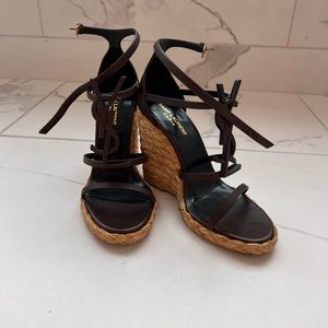 YSL Cassandra wedges